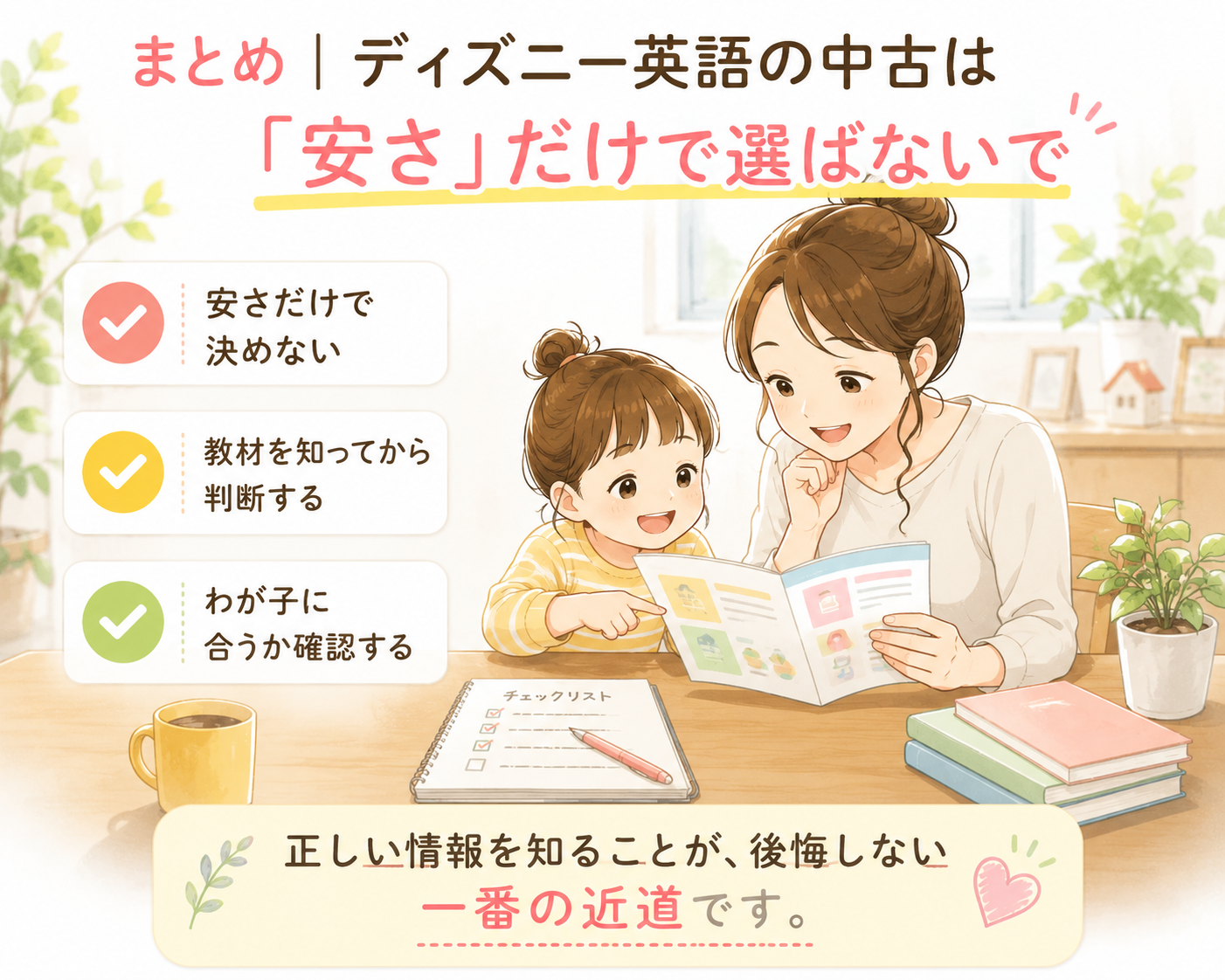 ディズニー英語 中古で後悔した私の体験談|5万円ムダにしないための選び方